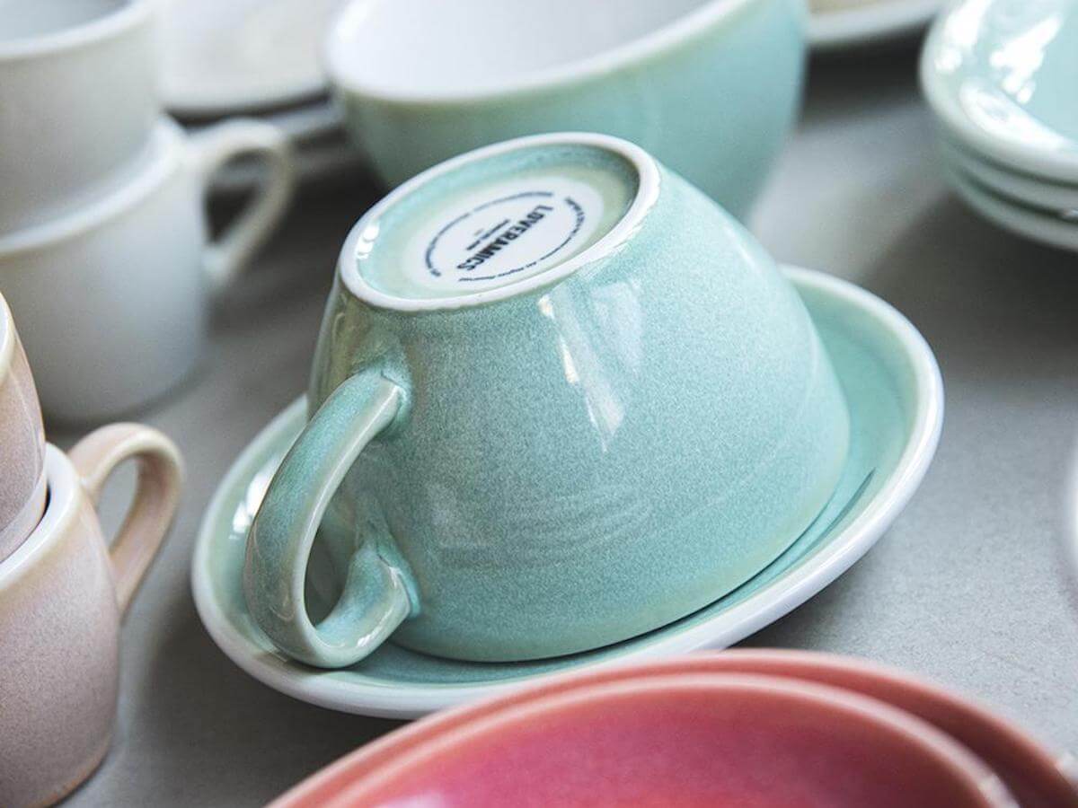 Loveramics | Egg 150ml Flat White Cup & Saucer - Potters Colours - Image 4
