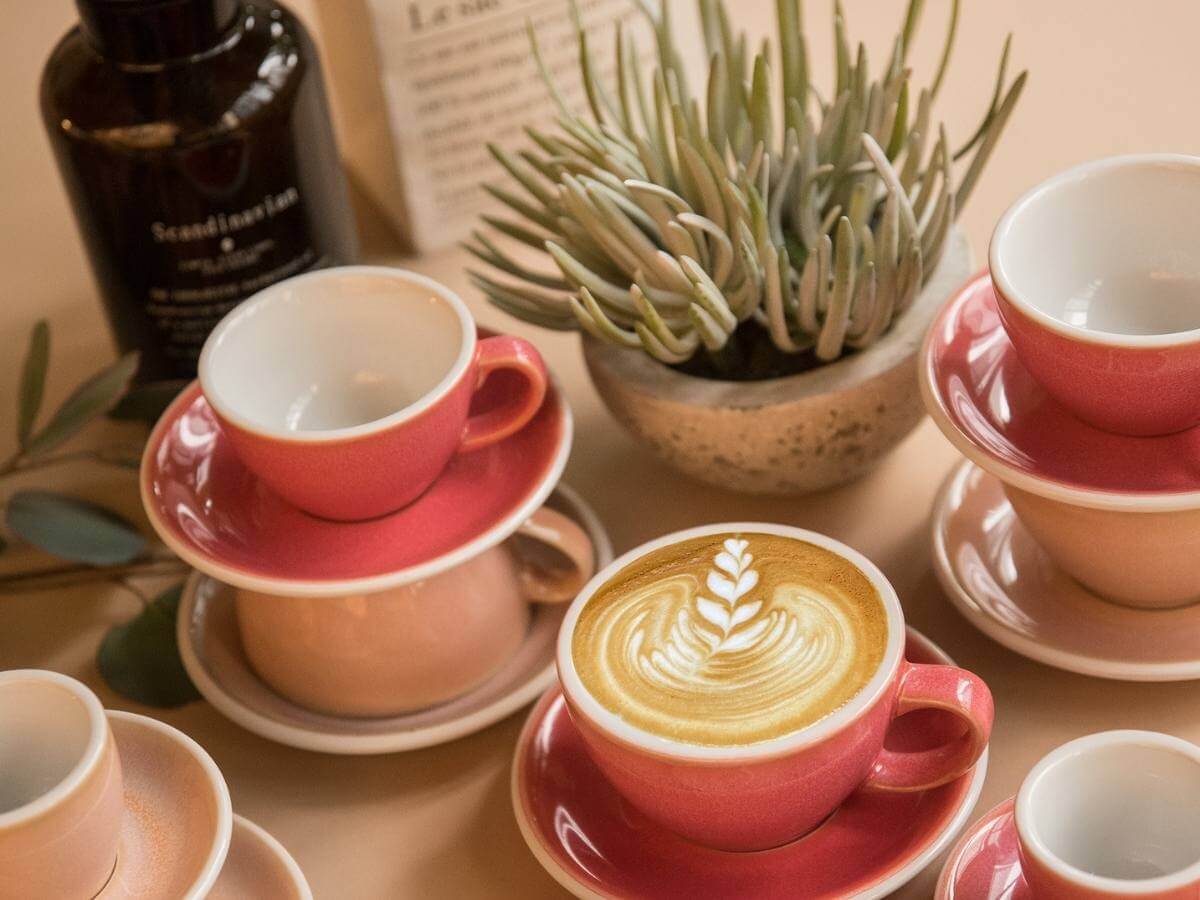 Loveramics | Egg 200ml Cappuccino Cup & Saucer - Potters Colours - Image 2
