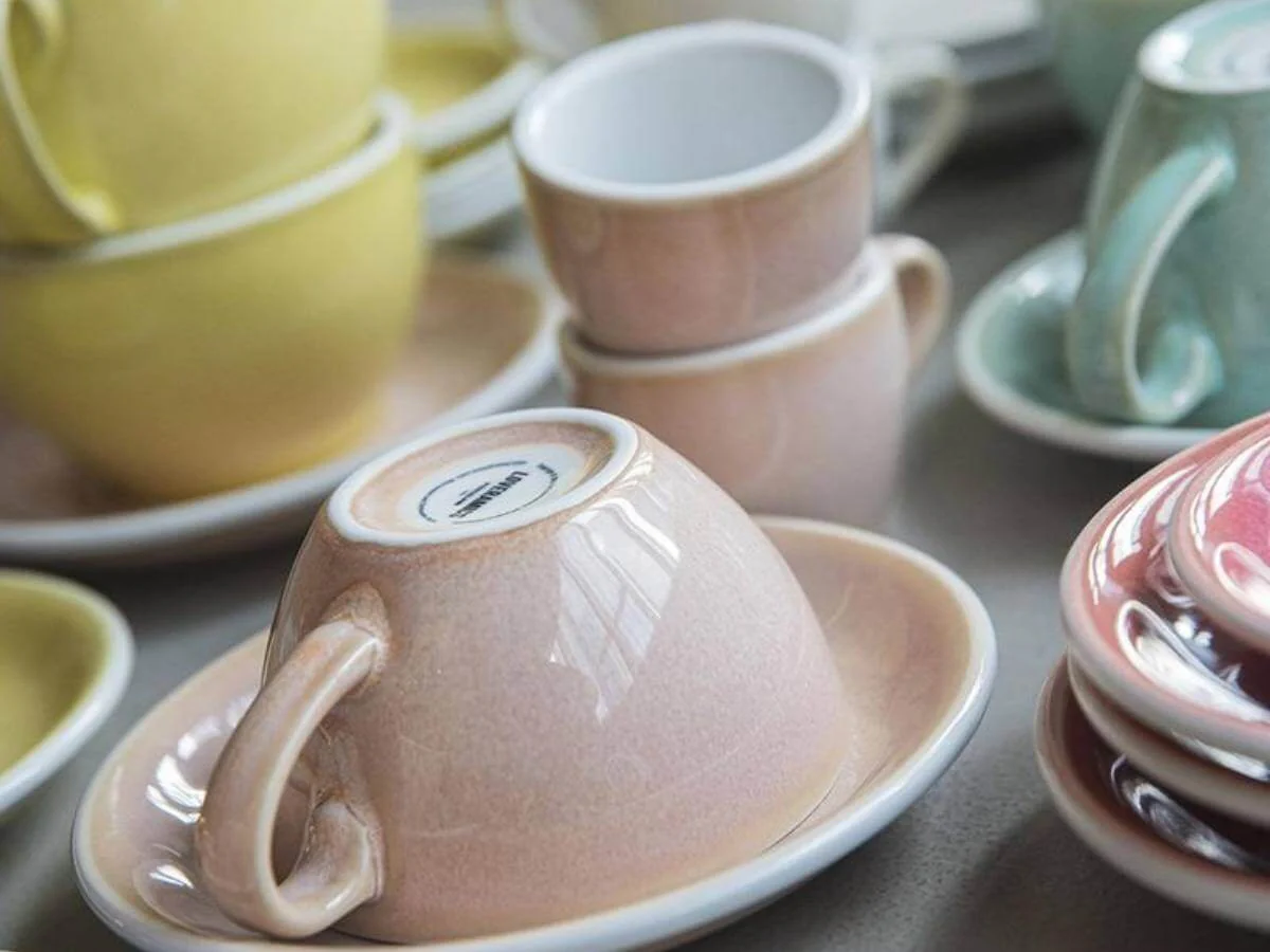 Loveramics | Egg 250ml Cappuccino Cup & Saucer - Potters Colours - Image 2