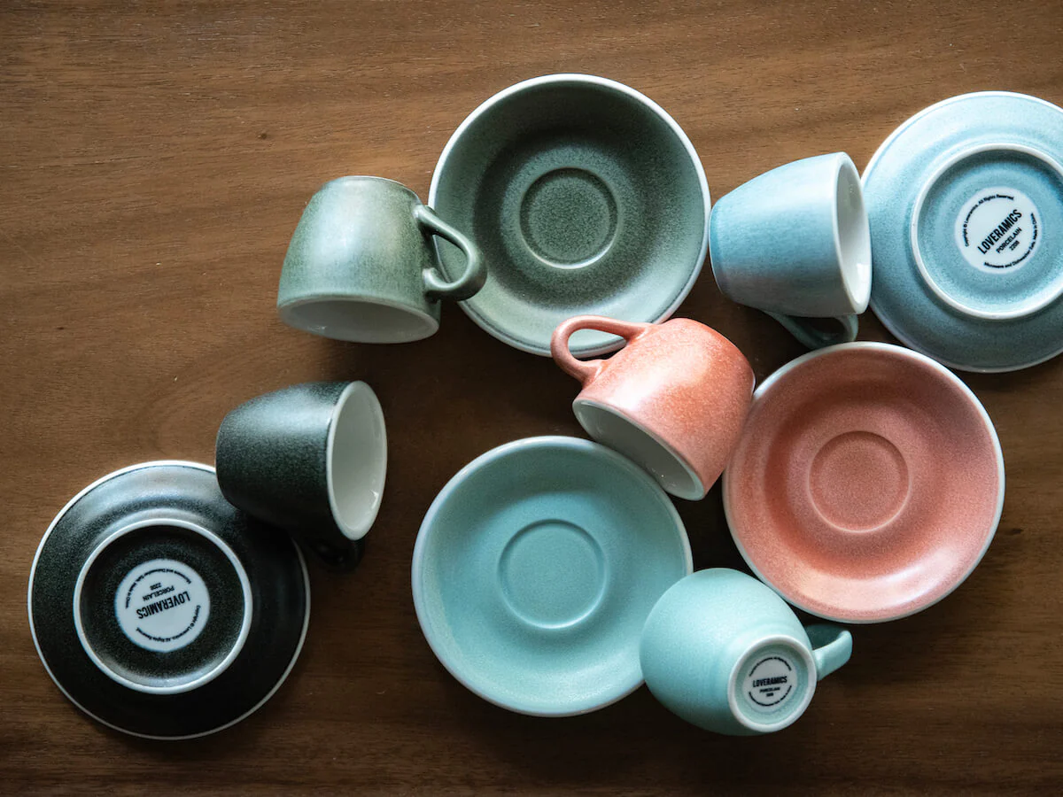 Loveramics | Egg 80ml Espresso Cup & Saucer - Mineral Colours - Image 3