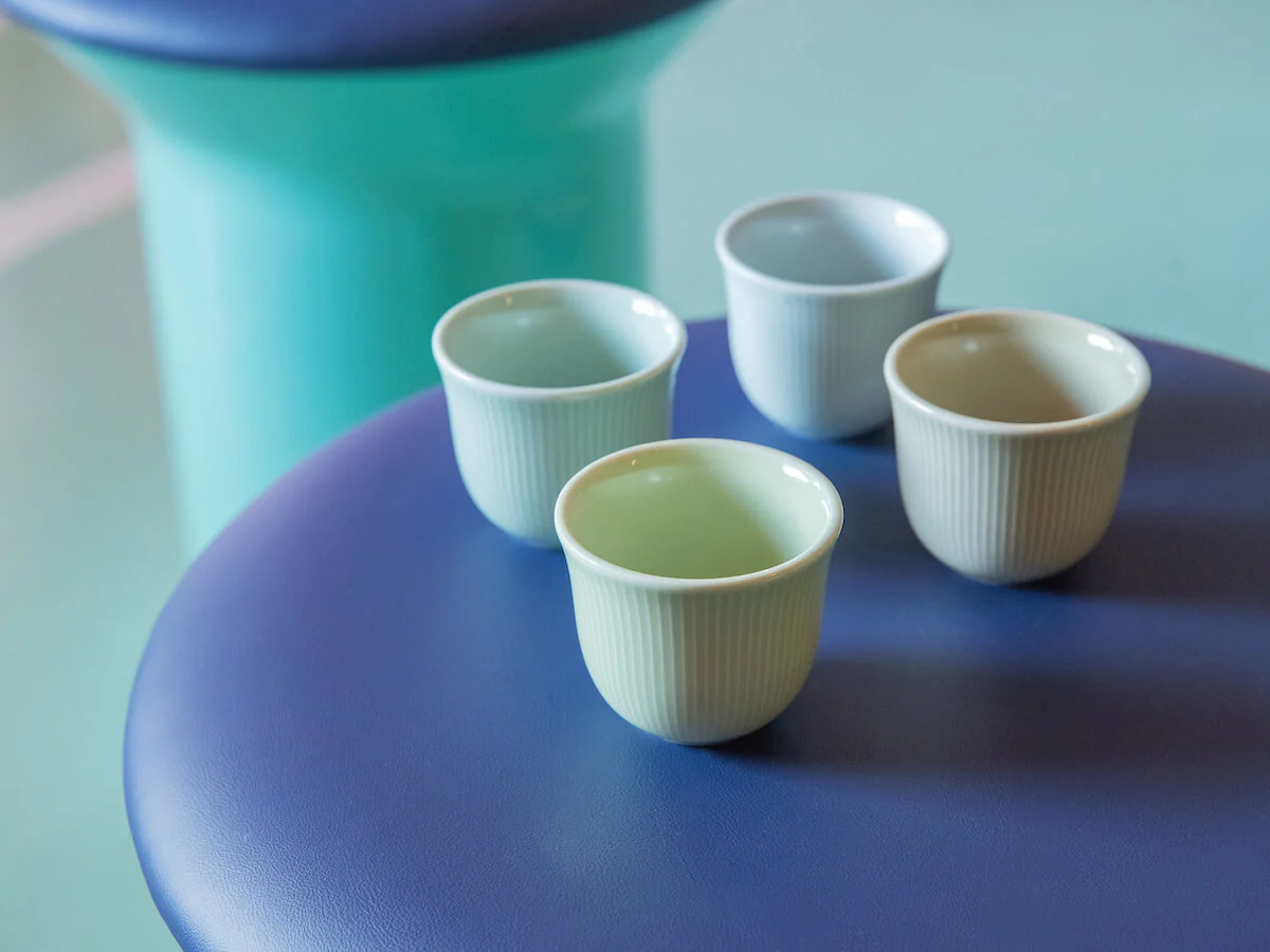 Loveramics | Set of 4 Embossed Tasting Cups - Moonbeam - Image 2