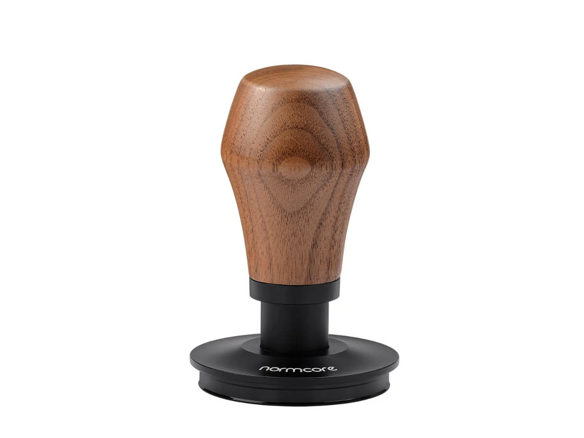 Normcore | Spring Loaded Tamper V4.1 - Walnut Handle & Titanium PVD Coating