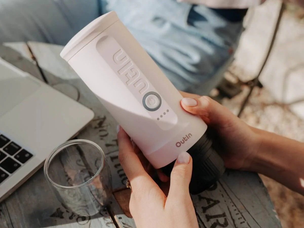 OutIn | Nano Portable Electric Espresso Machine - Rose Quartz (Limited Edition) - Image 2